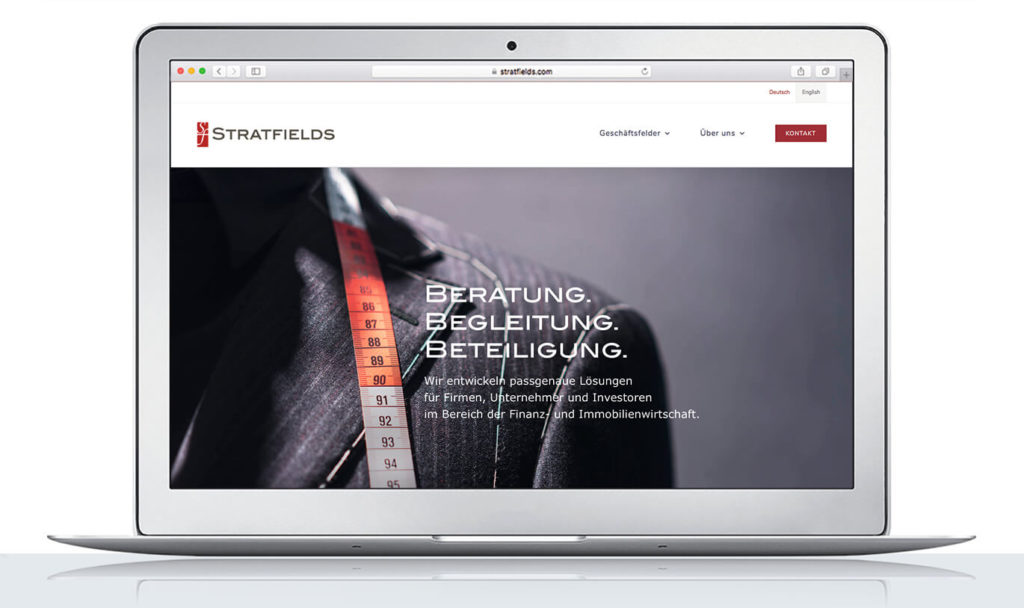 Verinion – Corporate Kunde Stratfields Website