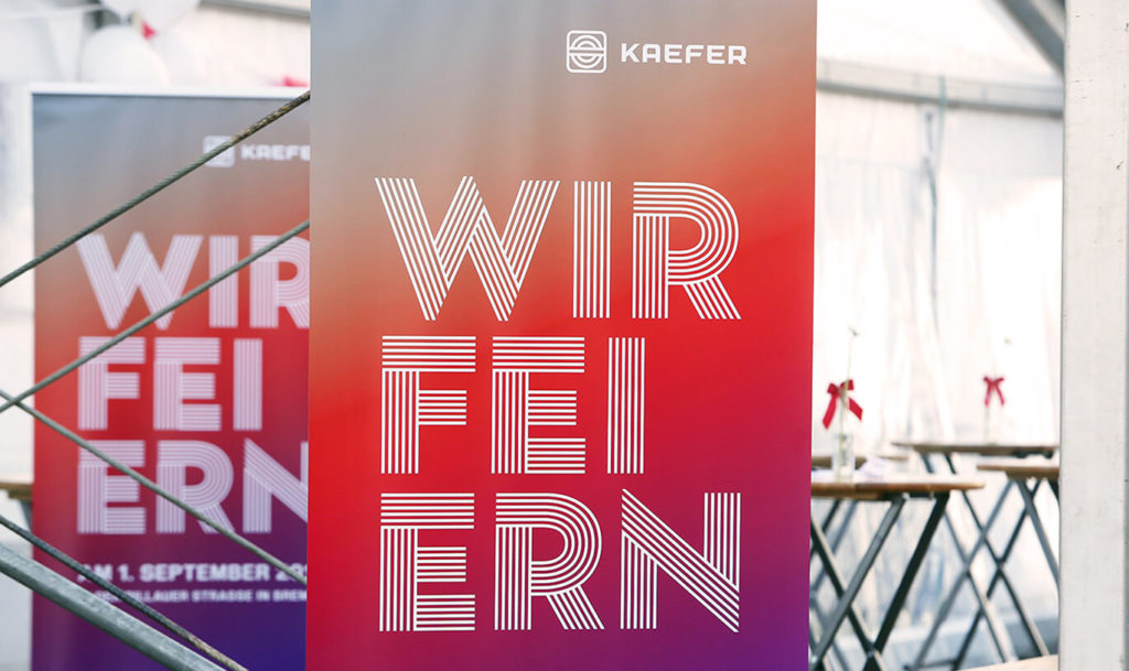 Verinion – Corporate Branding Kunde Kaefer Isoliertechnik 100 Jahre