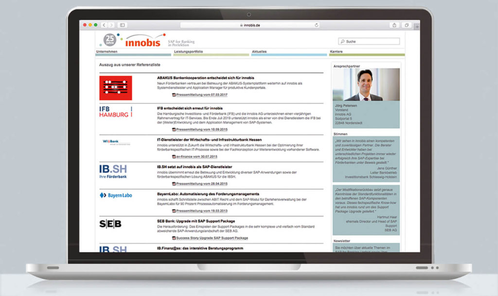 Verinion – Corporate Kunde Innobis