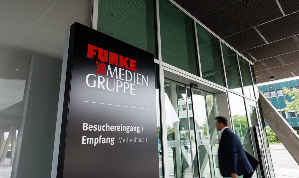 Verinion – Signage & Corporate Graphics Kunde Funke Mediengruppe