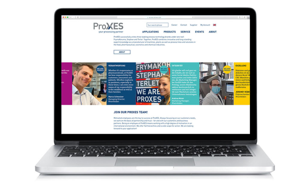 Verinion – Corporate Branding Kunde ProXES