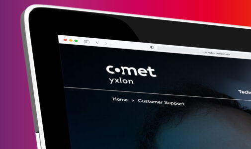 Verinion – Digital & Online, Kunde Comet Yxlon