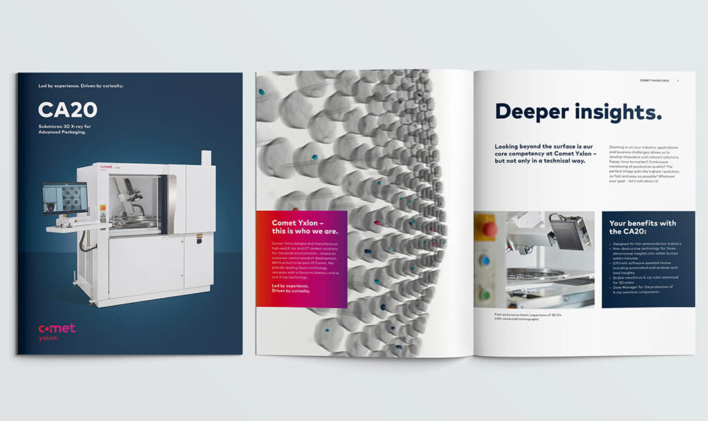 Verinion – Corporate Branding Kunde Comet Yxlon