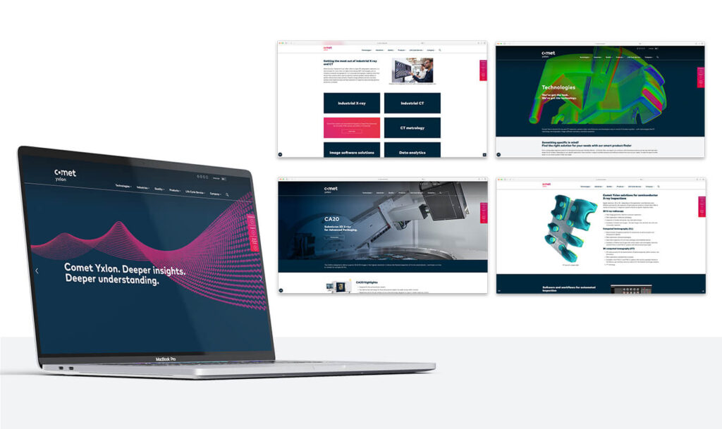 Verinion – Corporate Branding Kunde Comet Yxlon