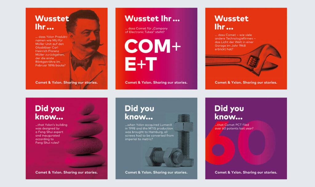 Verinion – Corporate Branding Kunde Comet Yxlon